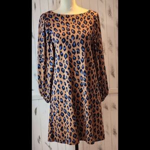 Anne Taylor Animal Print Dress